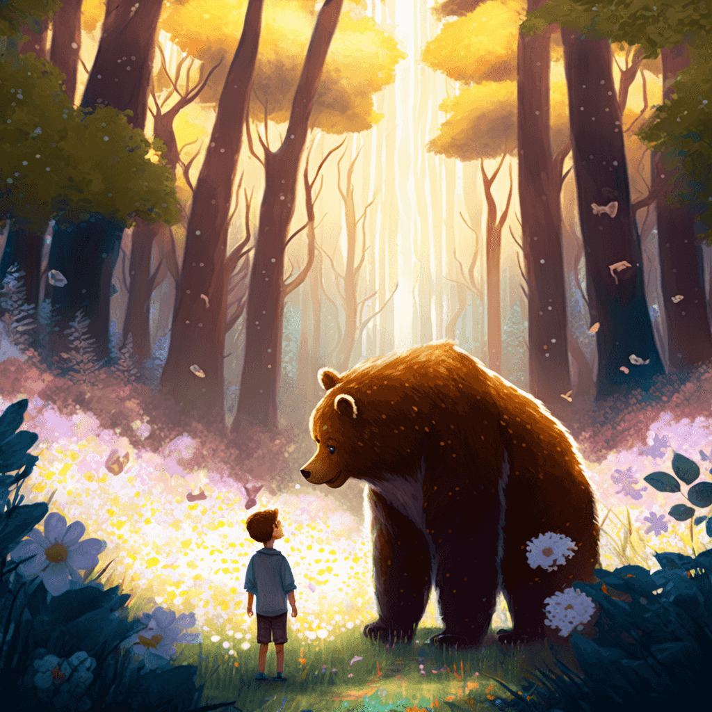 用 Midjourney AI ver.4 試做繪本小故事：小男孩與大熊熊（附指令）